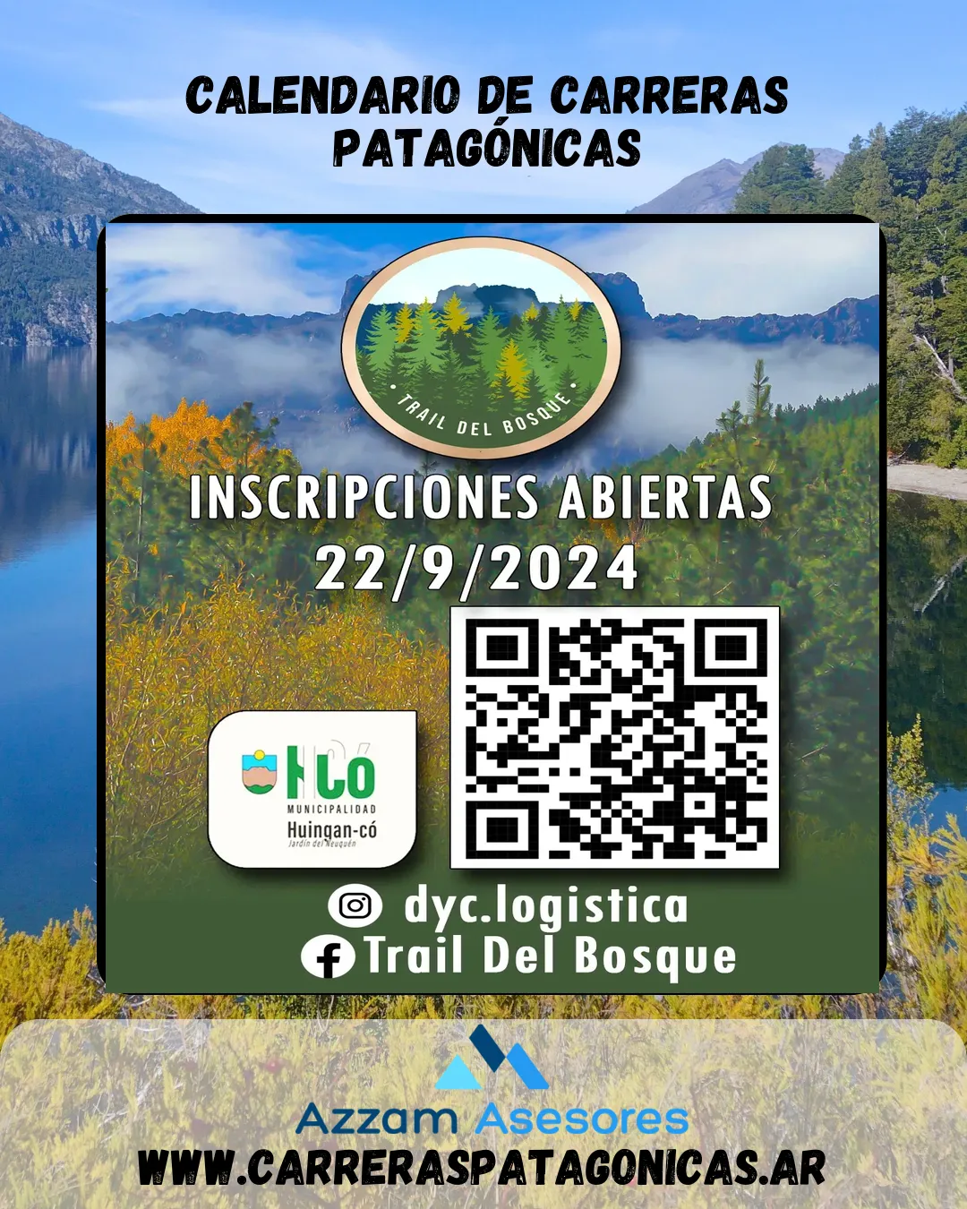 Flyer de Trail del Bosque 2024