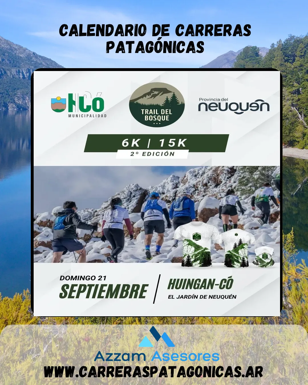 Flyer de Trail del Bosque 2025