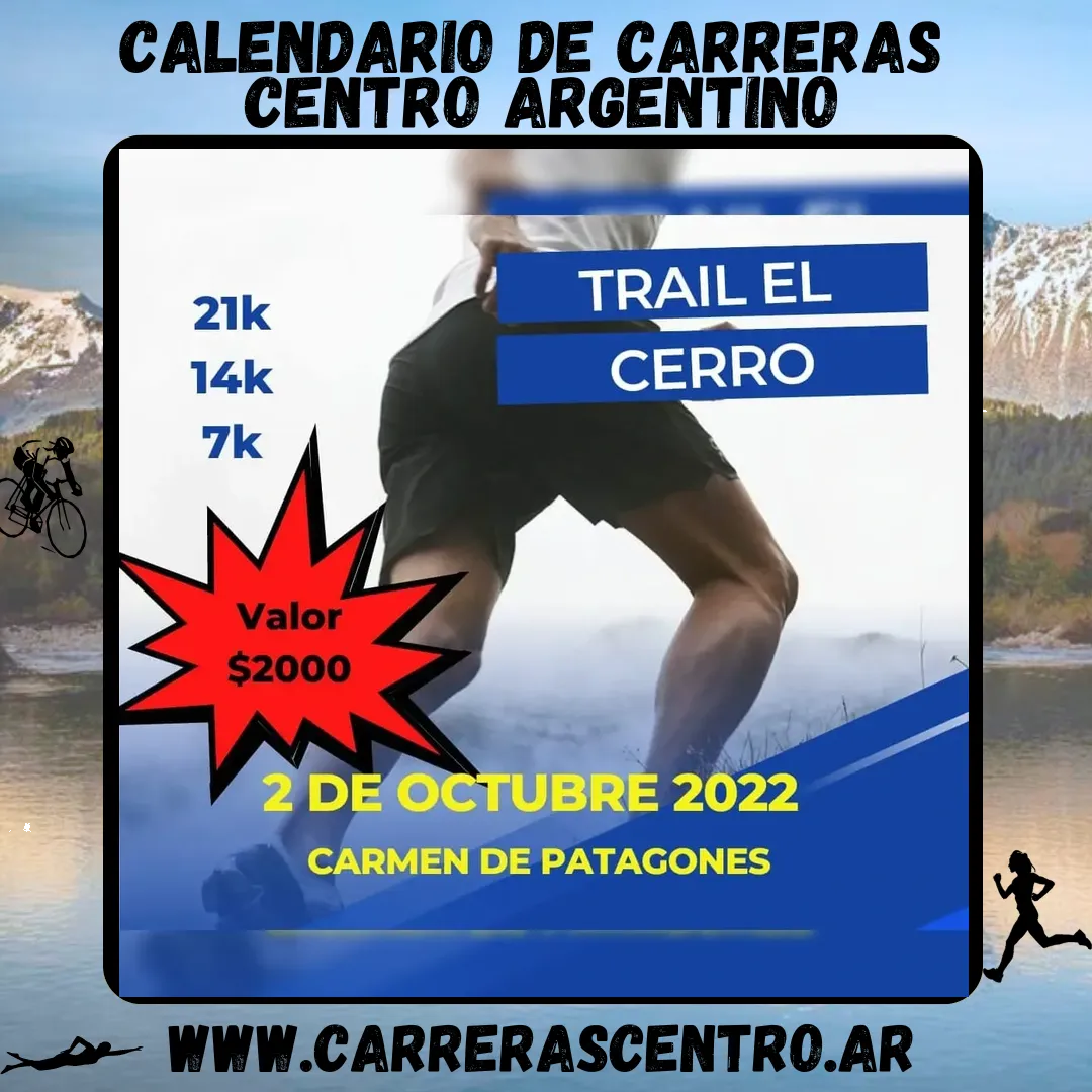 Flyer de Trail El Cerro 2022