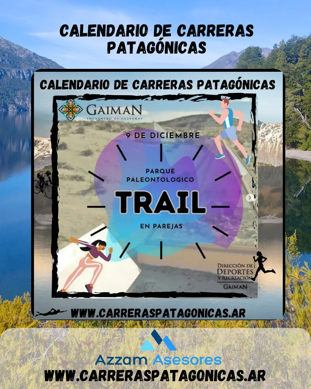 Flyer de Trail Parque Paleontológico 2023