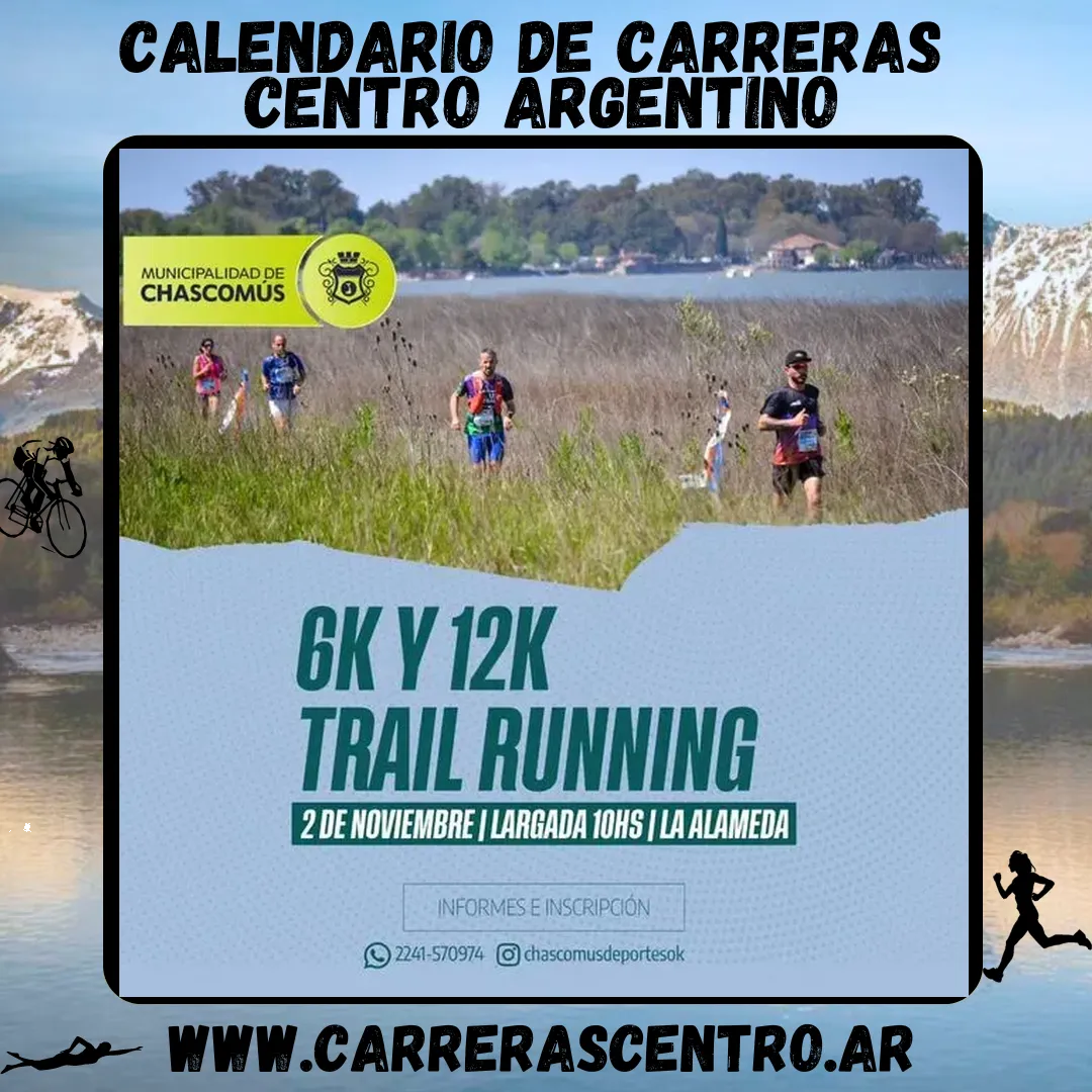 Flyer de Trail Running Chascomús 2025