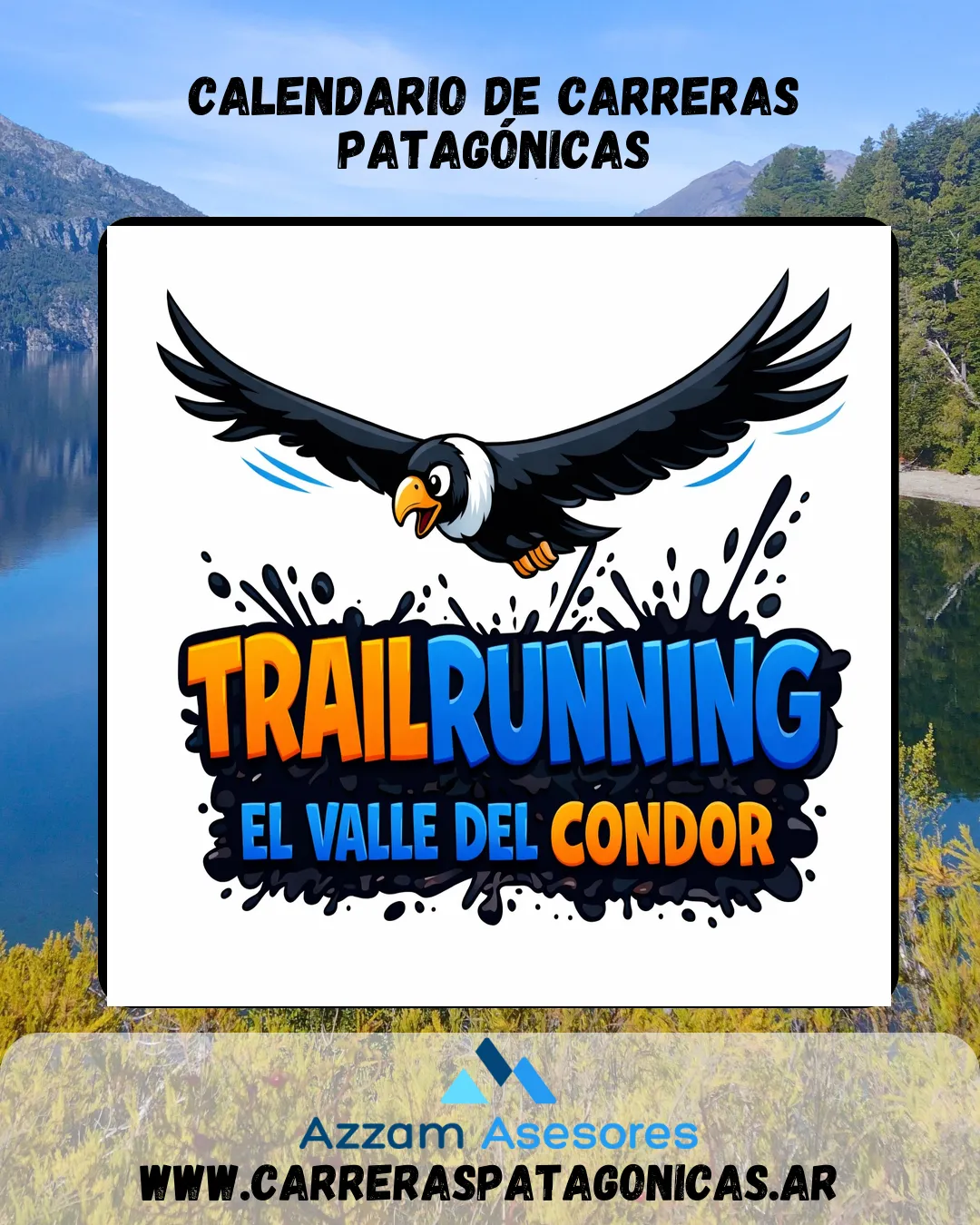 Flyer de Trail Running El Valle del Cóndor 2026