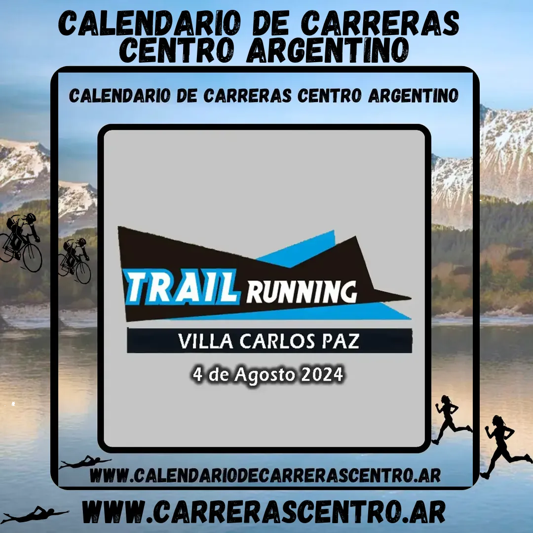Flyer de Trail Running Villa Carlos Paz 2024