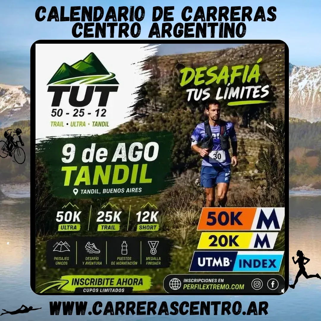 Flyer de Trail Ultra Tandil 2026