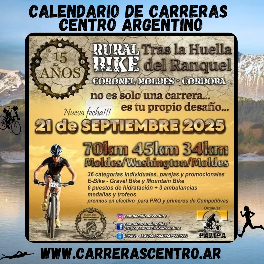 Flyer de Tras la Huella del Ranquel 2025