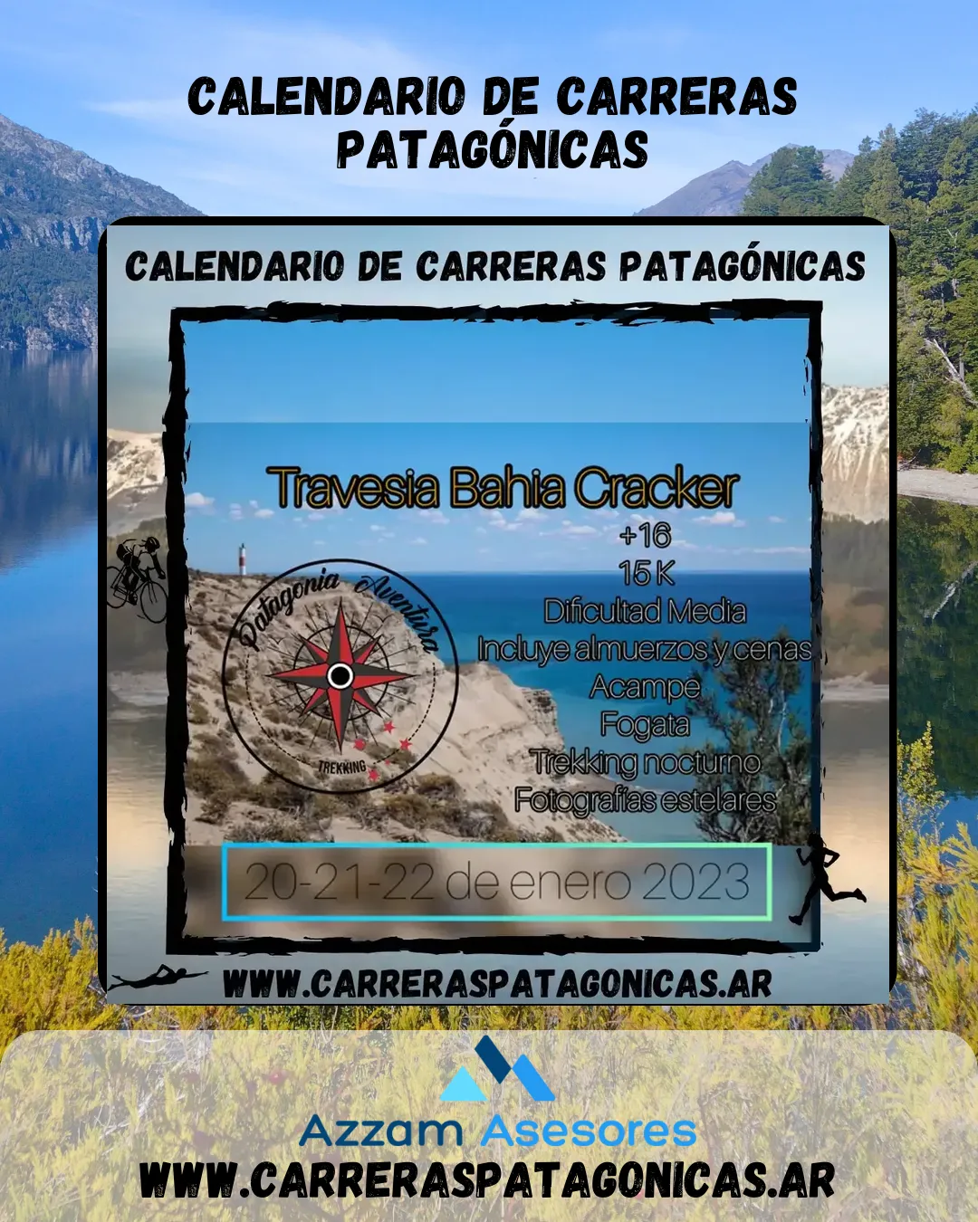 Flyer de Travesía Bahía Cracker 2023