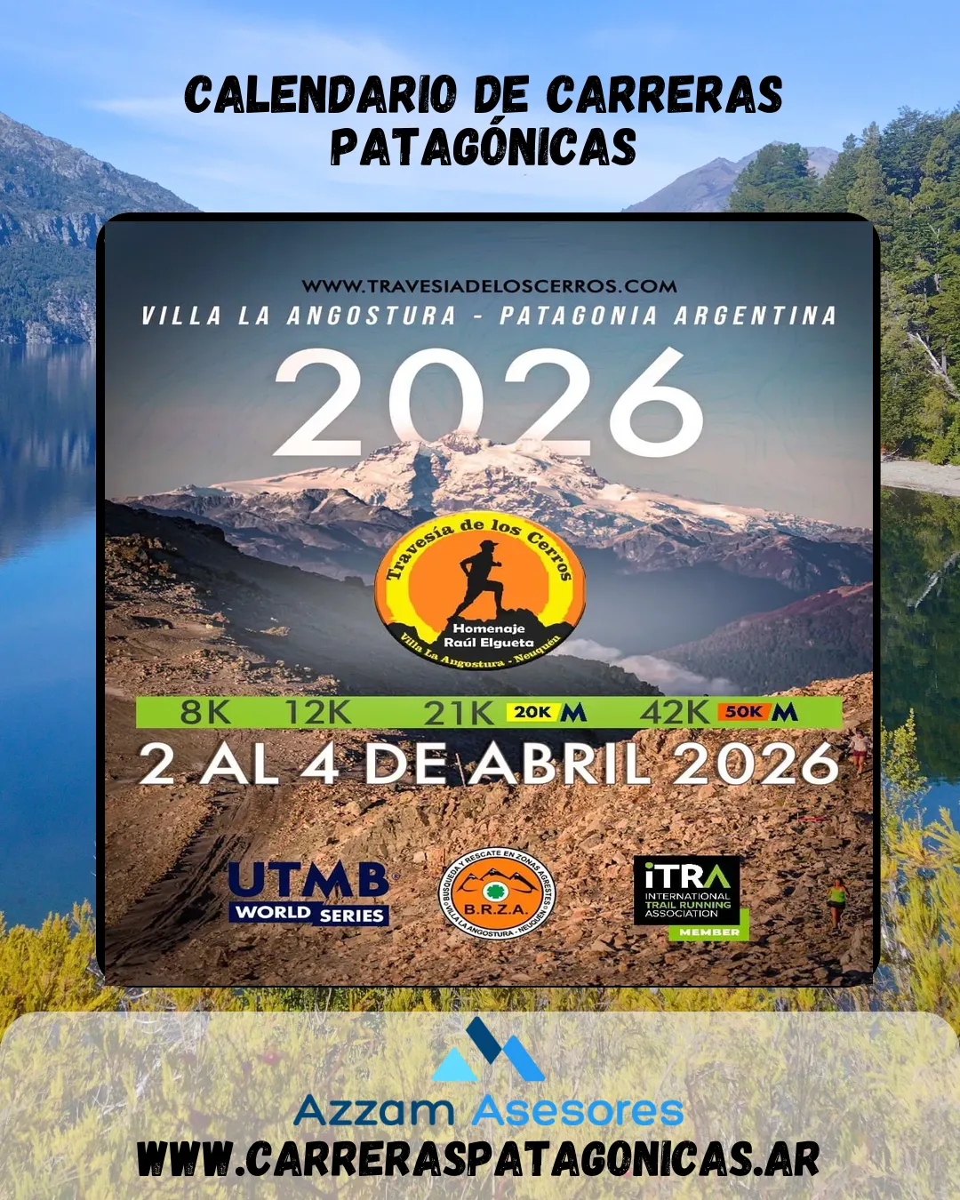 Flyer de Travesía de los Cerros 2026