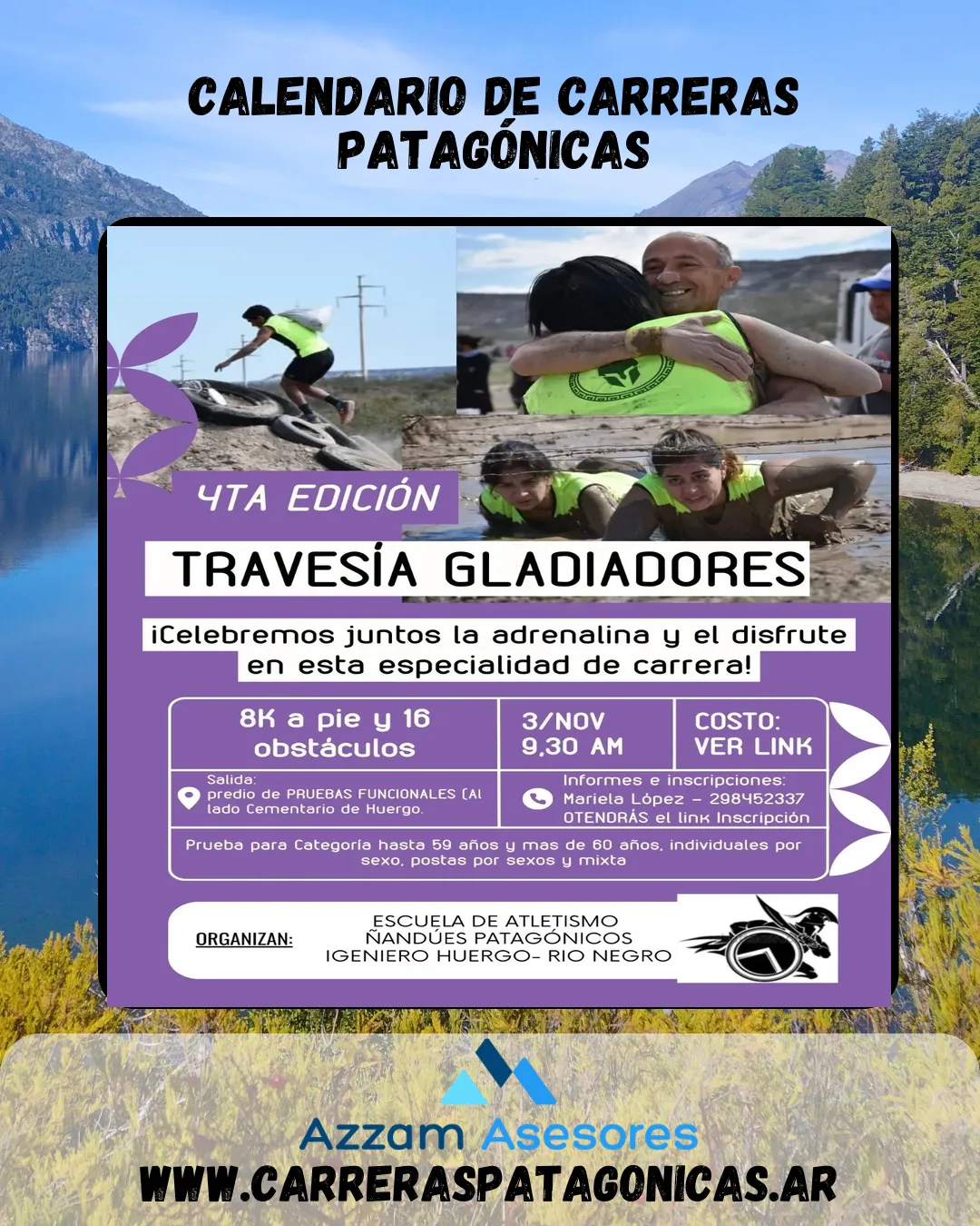 Flyer de TRAVESÍA GLADIADORES 2024