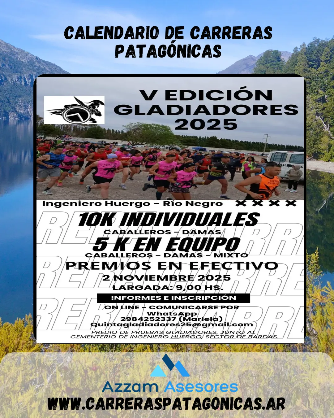 Flyer de TRAVESÍA GLADIADORES 2025