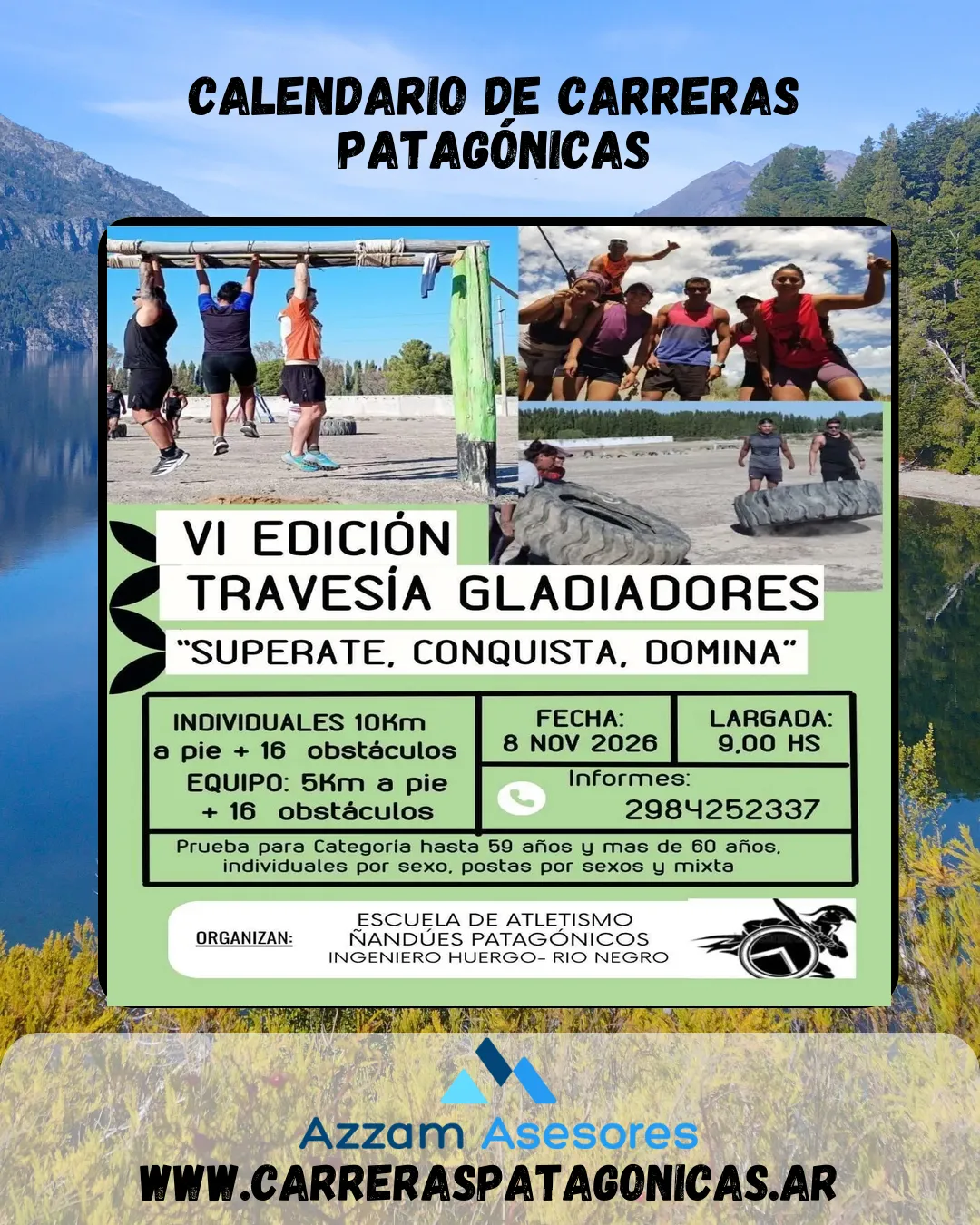 Flyer de TRAVESÍA GLADIADORES 2026