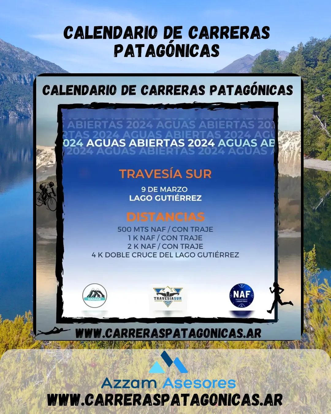 Flyer de Travesía Sur 2024