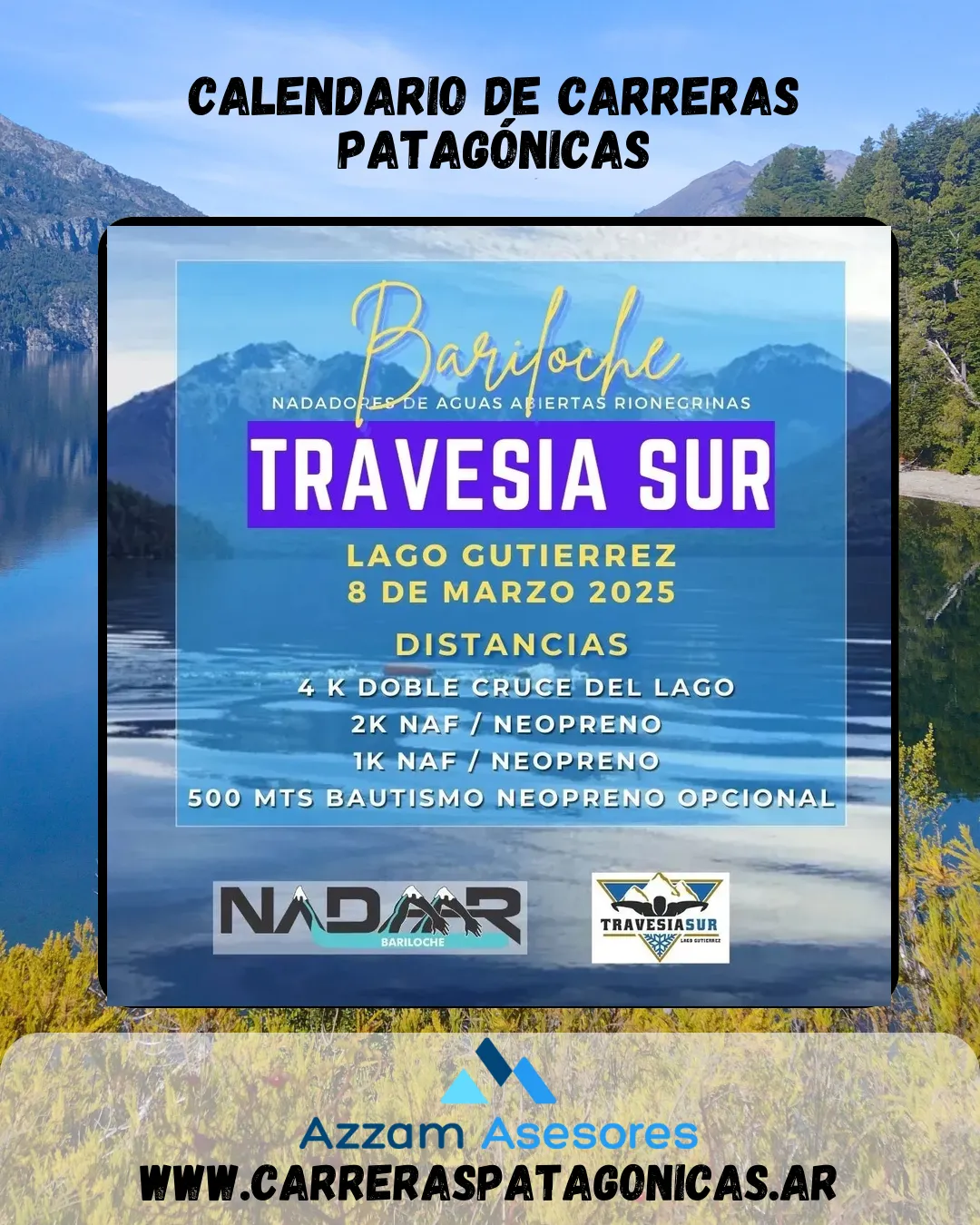 Flyer de Travesía Sur 2025