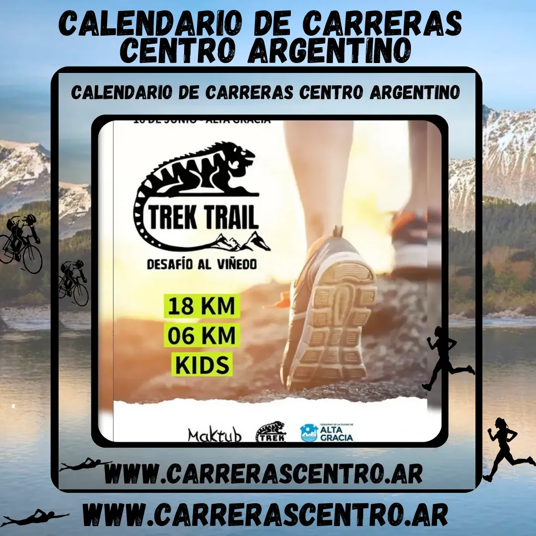 Flyer de Trek Trail «Desafío al Viñedo» 2024