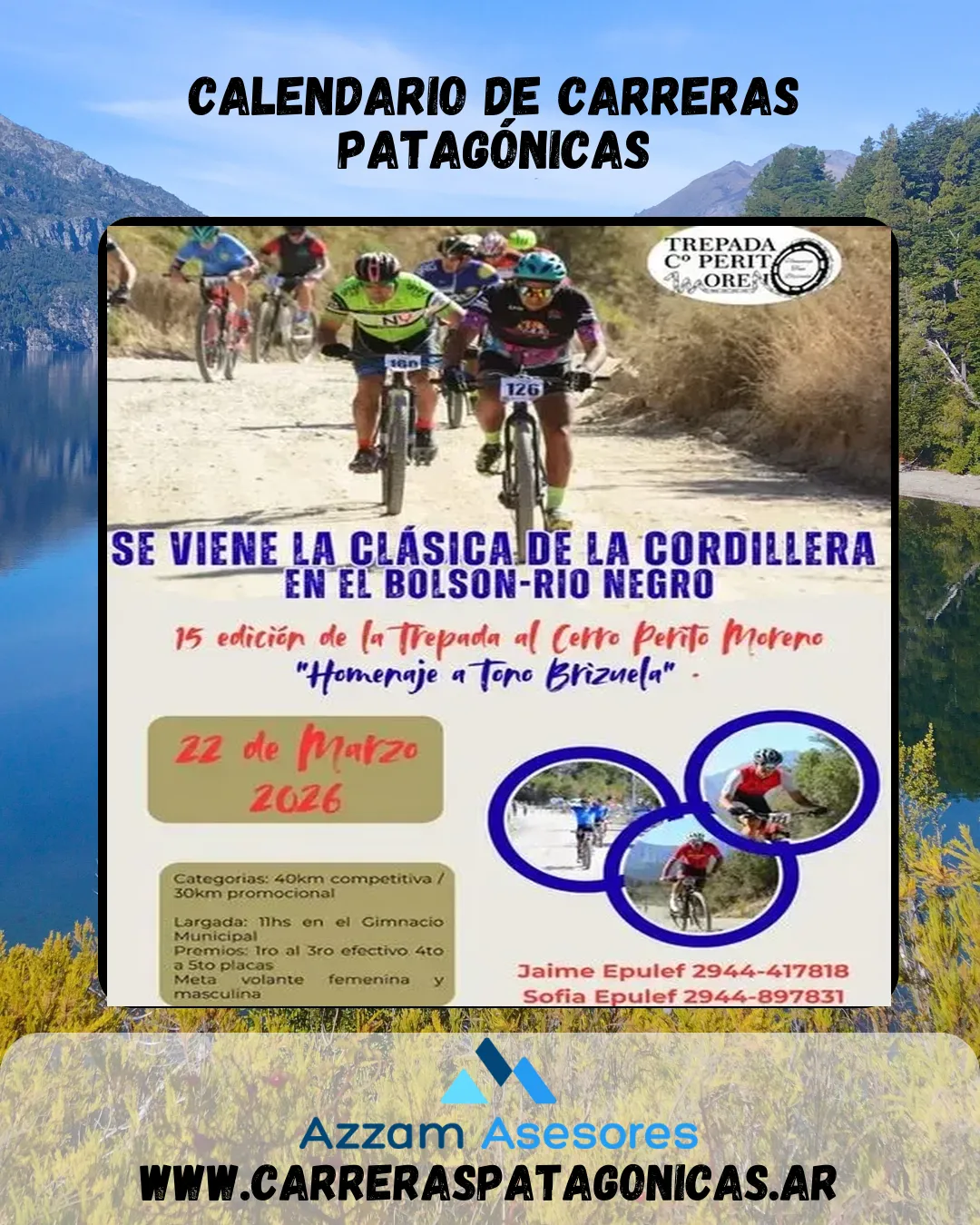 Flyer de Trepada al Cerro Perito Moreno 2026