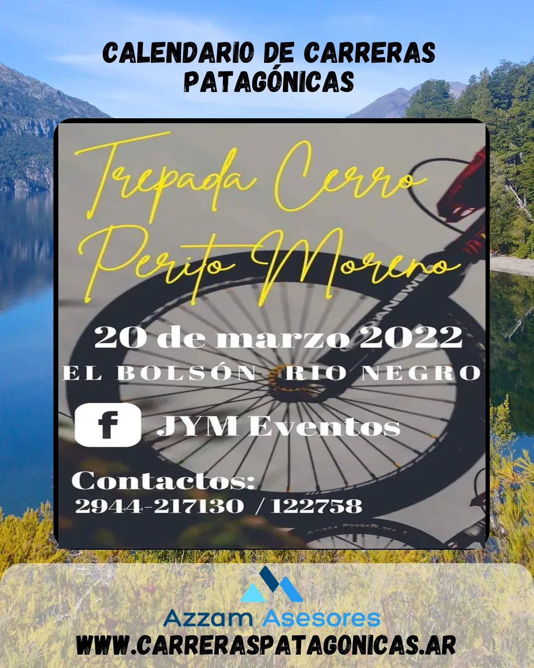 Flyer de TREPADA CERRO PERITO MORENO 2022