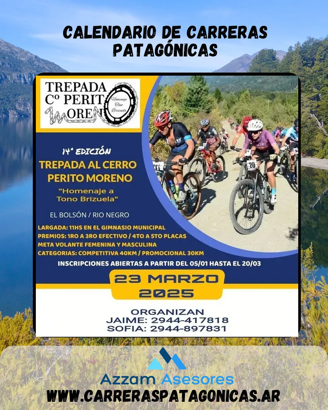 Flyer de TREPADA CERRO PERITO MORENO 2025