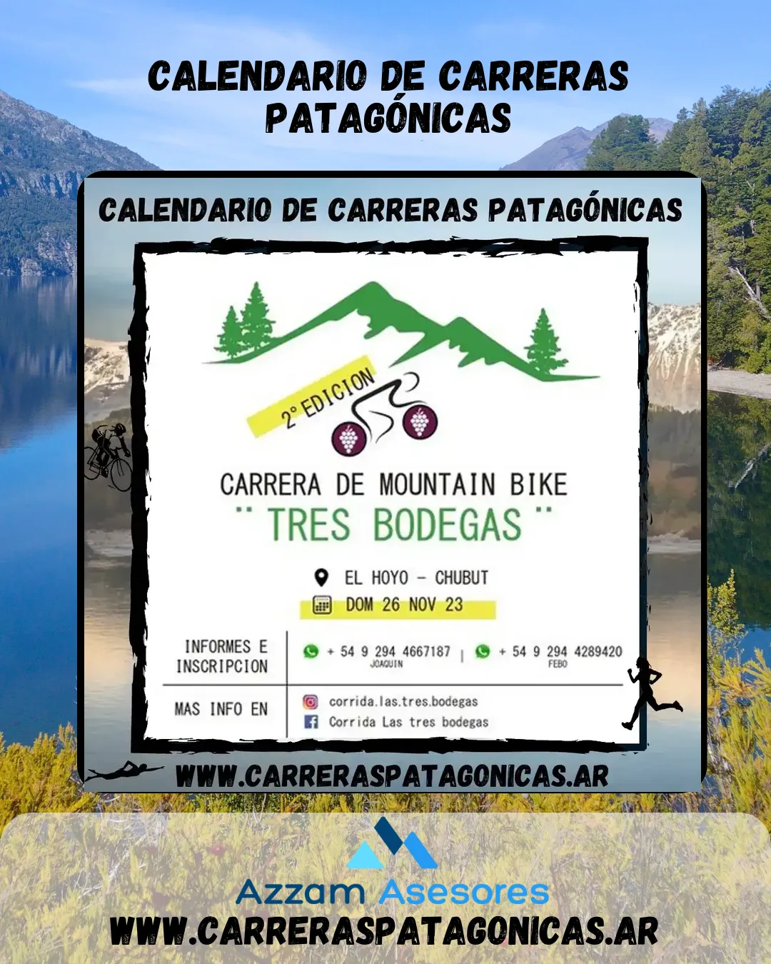 Flyer de Tres Bodegas 2023