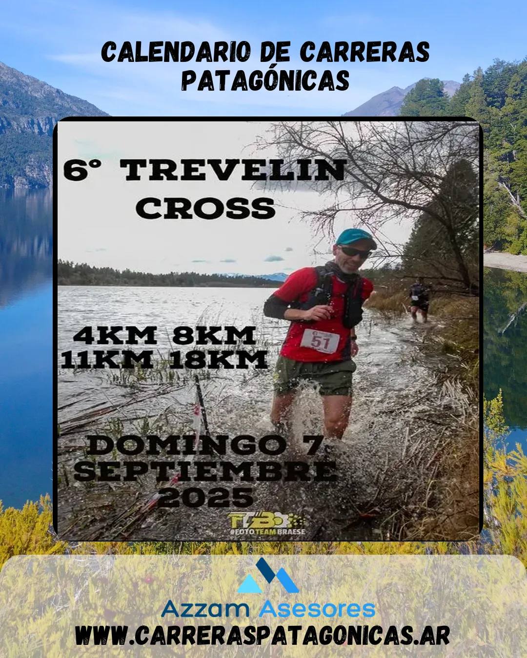 Flyer de Trevelin Cross 2025