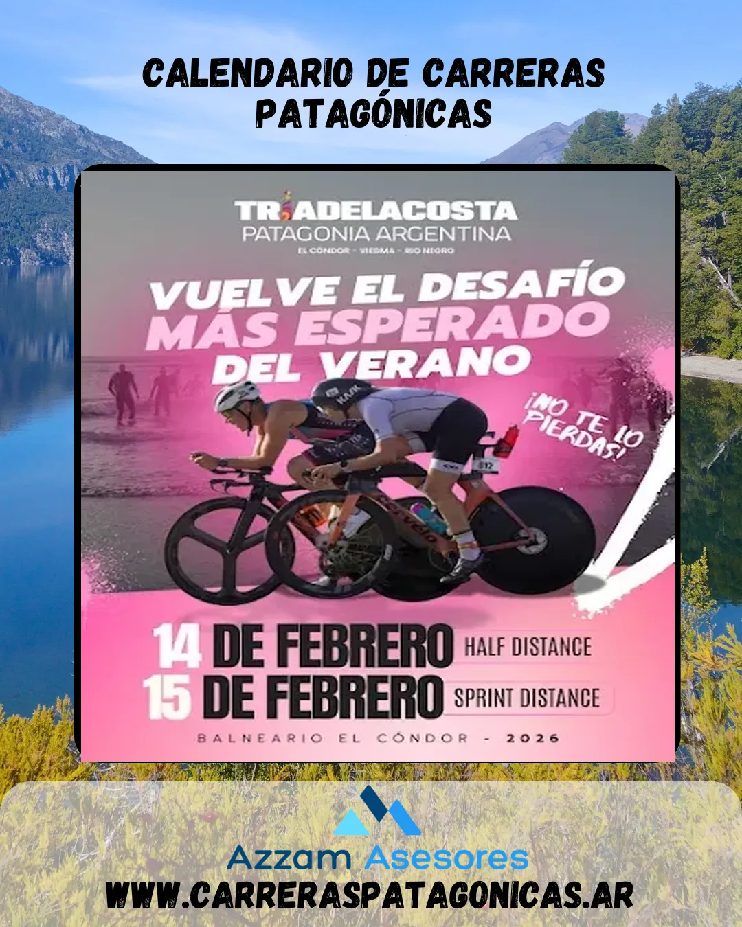 Flyer de Triatlhon Half Camino de la Costa 2026