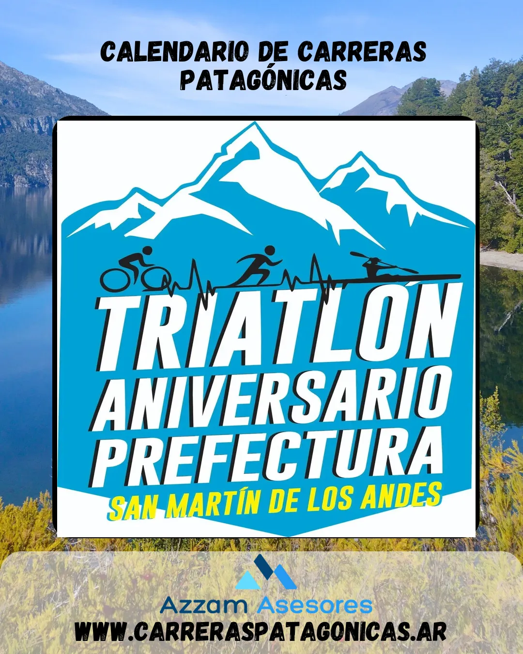 Flyer de Triatlón Aniversario Prefectura 2025