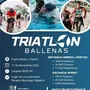 Flyer de Triatlón Ballenas 2024