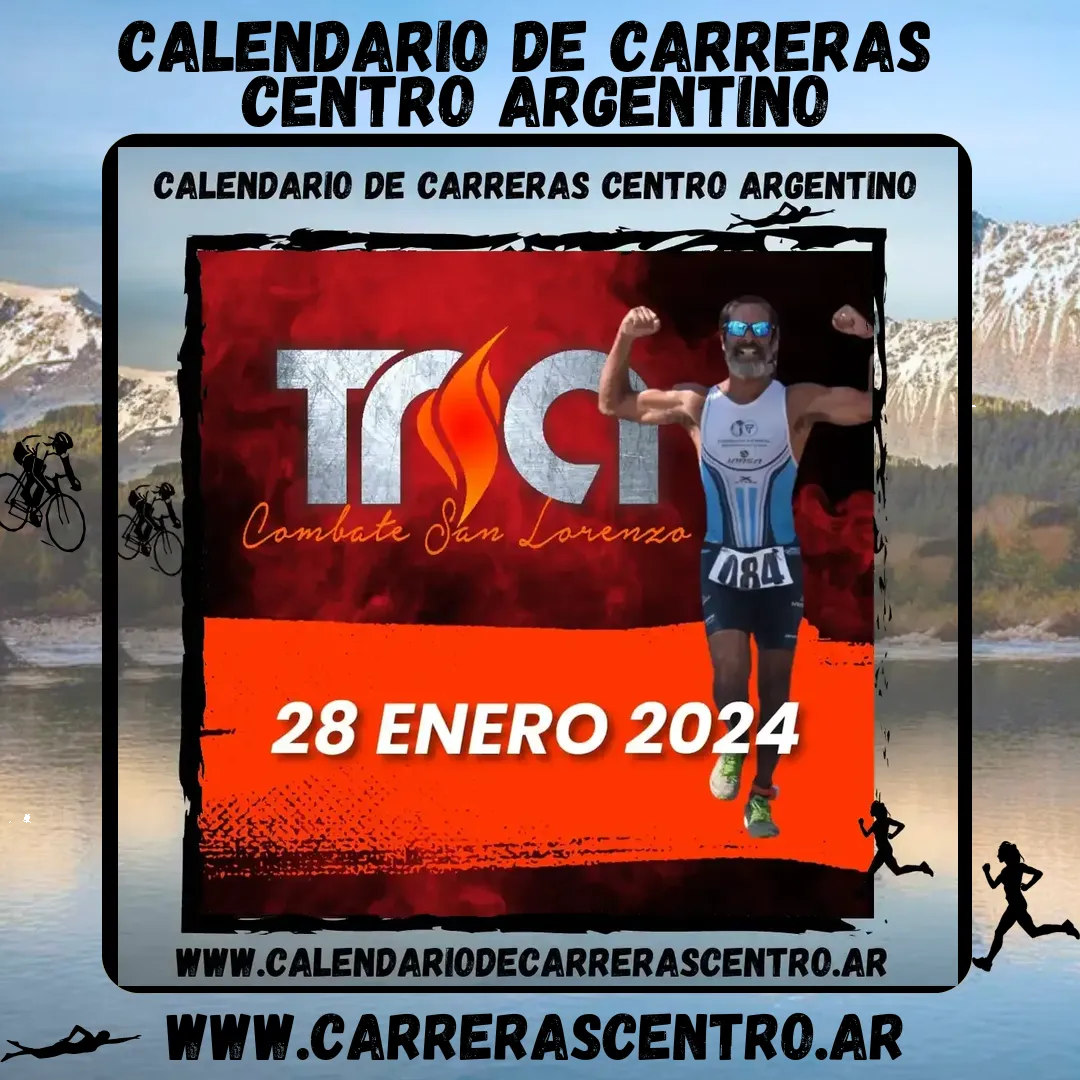 Flyer de Triatlón Combate San Lorenzo 2024