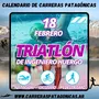 Flyer de Triatlón de Ingeniero Huergo 2024