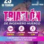 Flyer de Triatlón de Ingeniero Huergo 2025