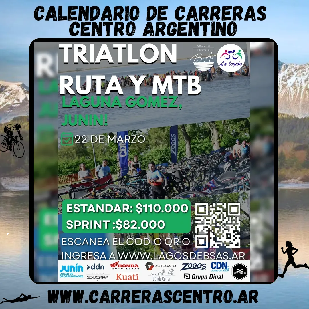 Flyer de Triatlón de Junín 2026