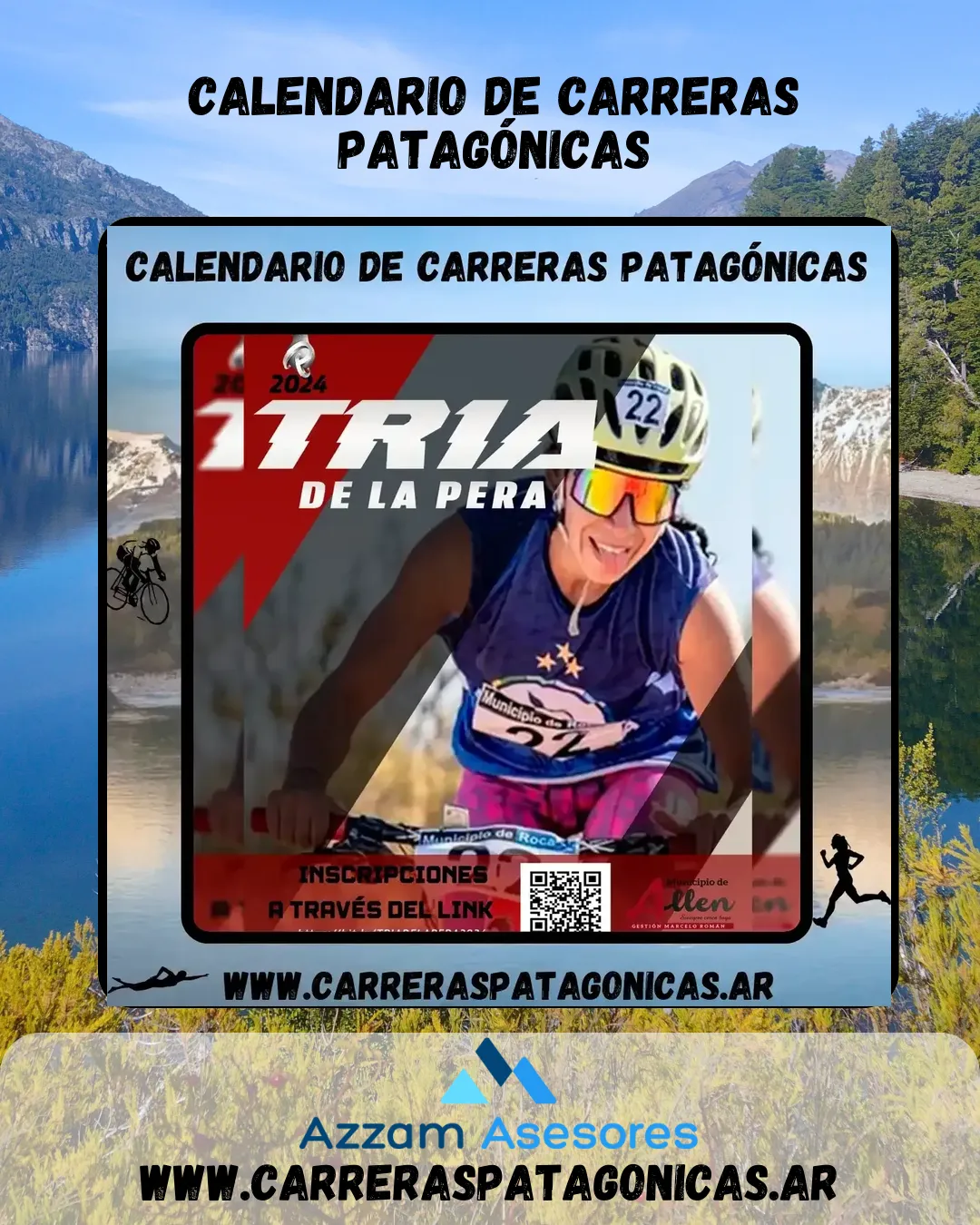 Flyer de Triatlón de la Pera 2024