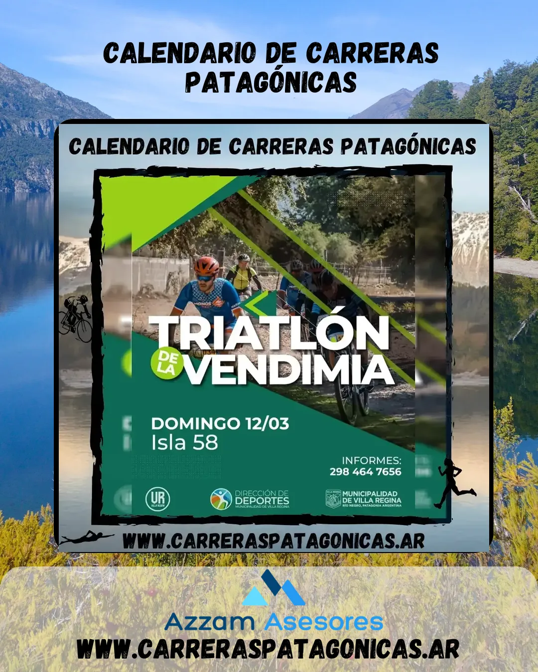 Flyer de Triatlón de la Vendimia 2023