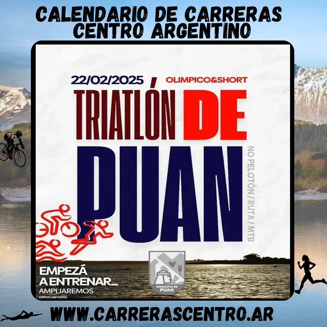 Flyer de Triatlón de Puan 2025