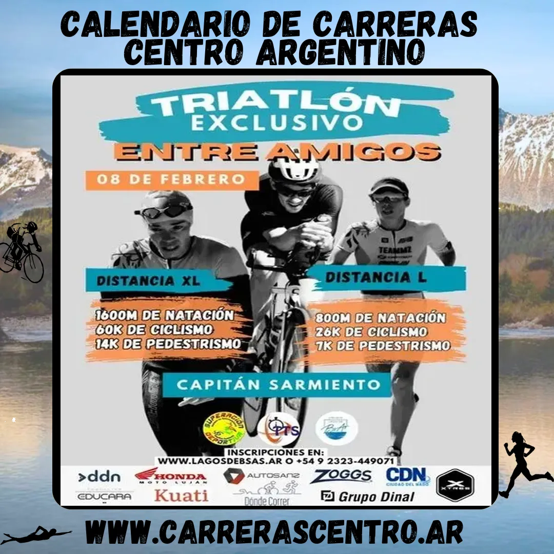 Flyer de Triatlón entre Amigos 2026