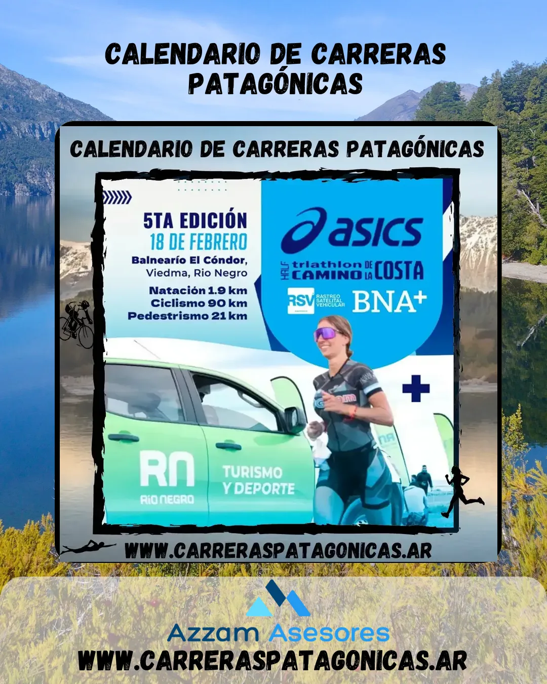 Flyer de TRIATLÓN HALF CAMINO DE LA COSTA 2023