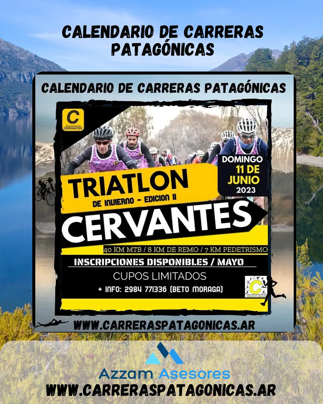 Flyer de Triatlón Invierno 2023