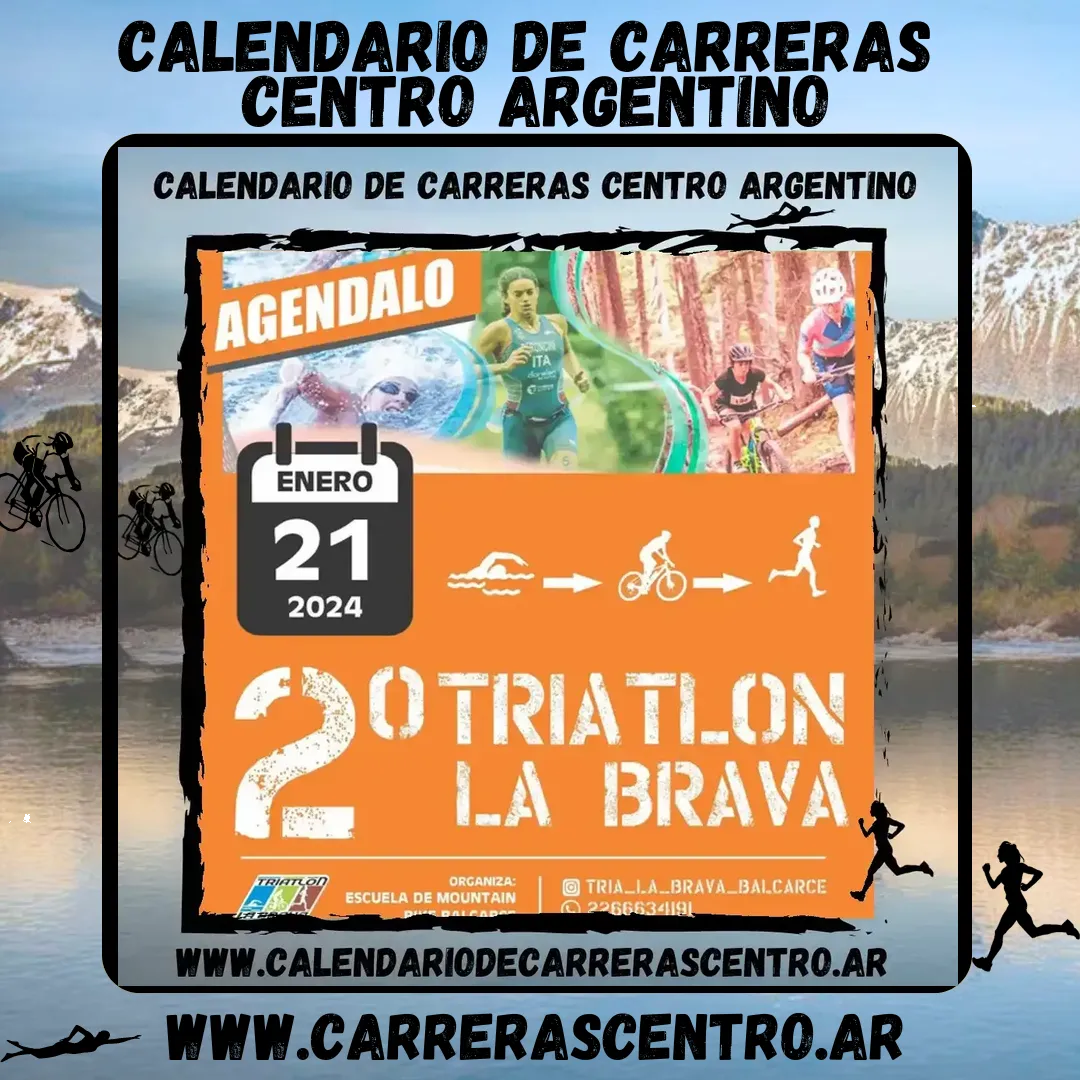 Flyer de Triatlón La Brava 2024