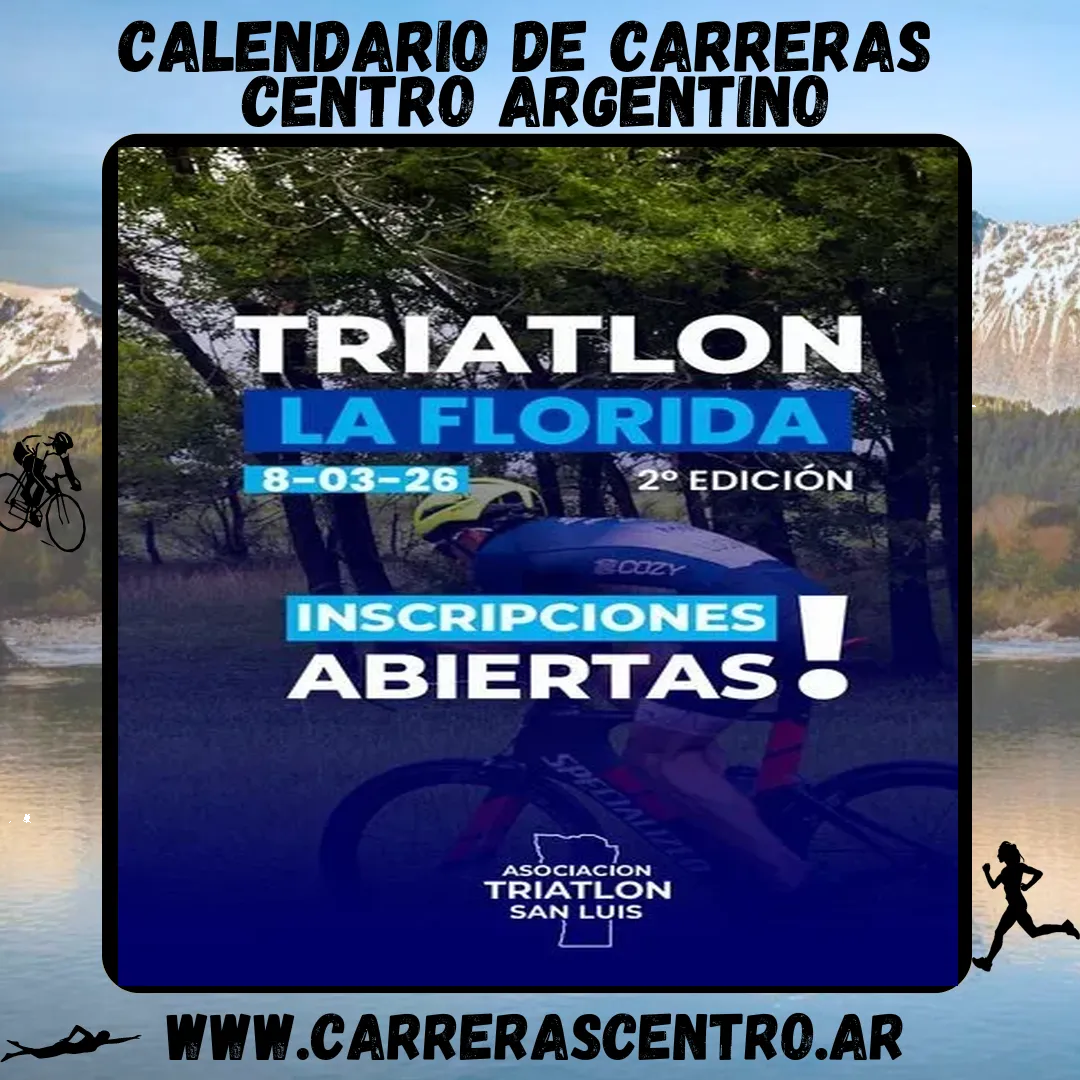 Flyer de Triatlón La Florida 2026