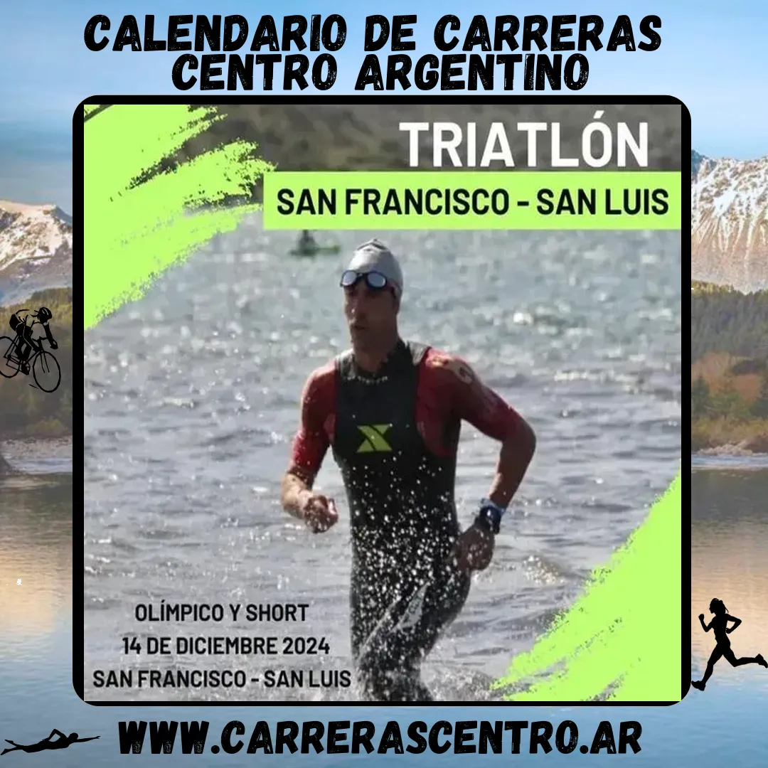 Flyer de Triatlón Olímpico San Francisco 2024