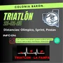 Flyer de Triatlón Pampeano Colonia Barón 2025