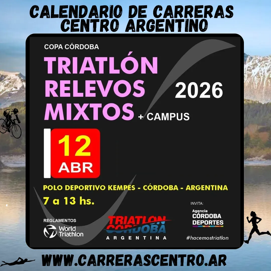 Flyer de Triatlón Relevos Mixtos 2026