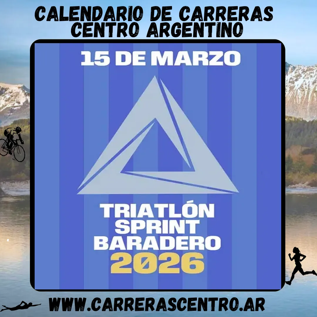 Flyer de Triatlón Sprint Baradero 2026