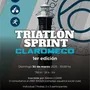Flyer de Triatlón Sprint Claromecó 2025