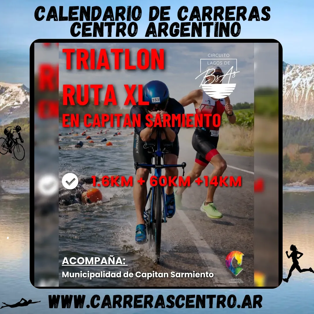 Flyer de Triatlón XL Ruta 2026