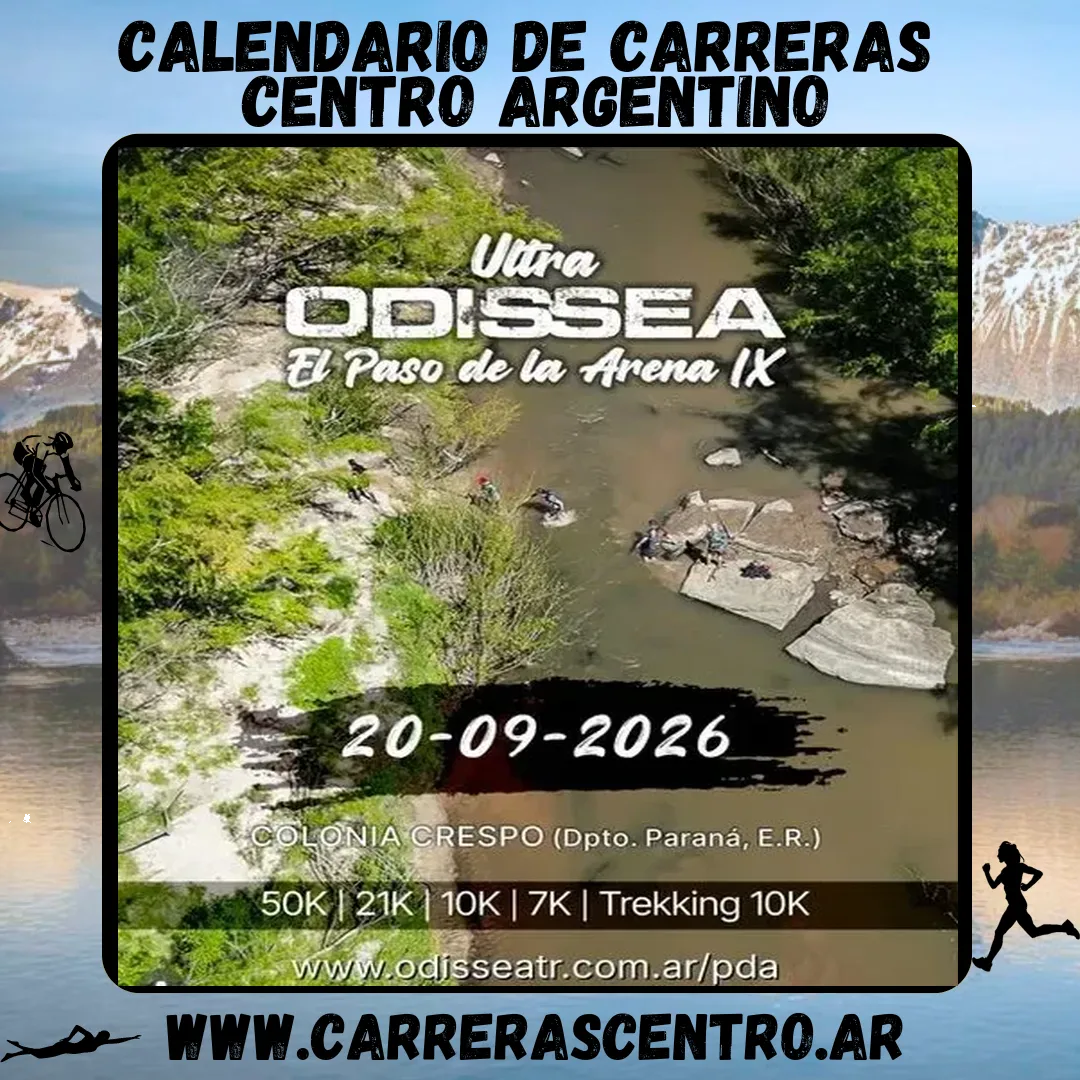 Flyer de ULTRA ODISSEA EL PASO DE LA ARENA 2026