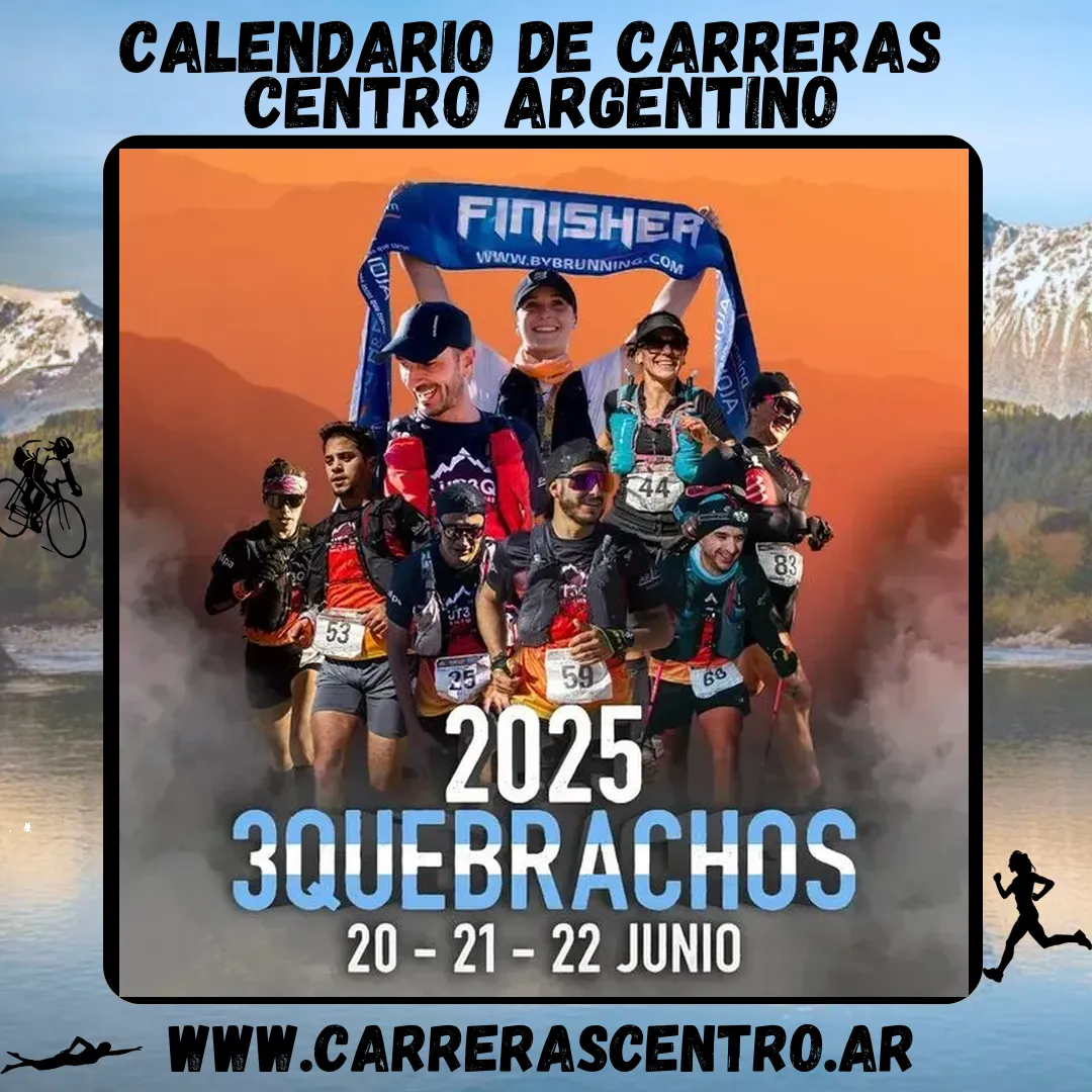 Flyer de Ultra Trail 3 Quebrachos 2025
