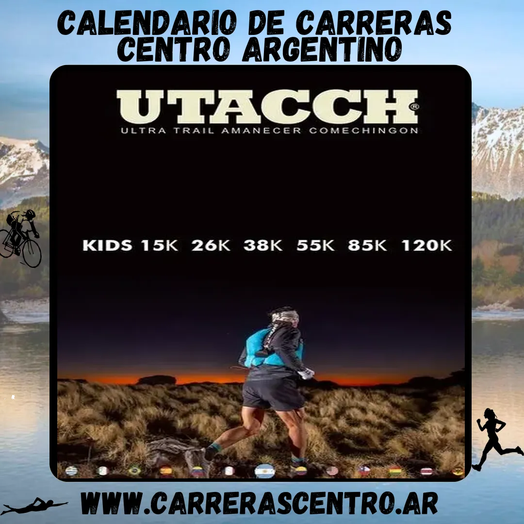 Flyer de Ultra Trail Amanecer Comechingón 2025