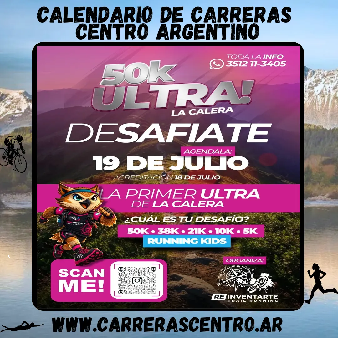 Flyer de Ultra Trail Running La Calera 2026