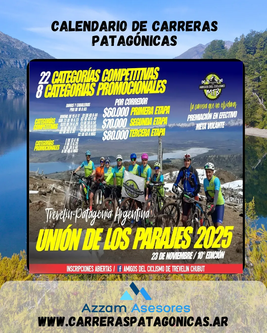 Flyer de Unión de Los Parajes 2025