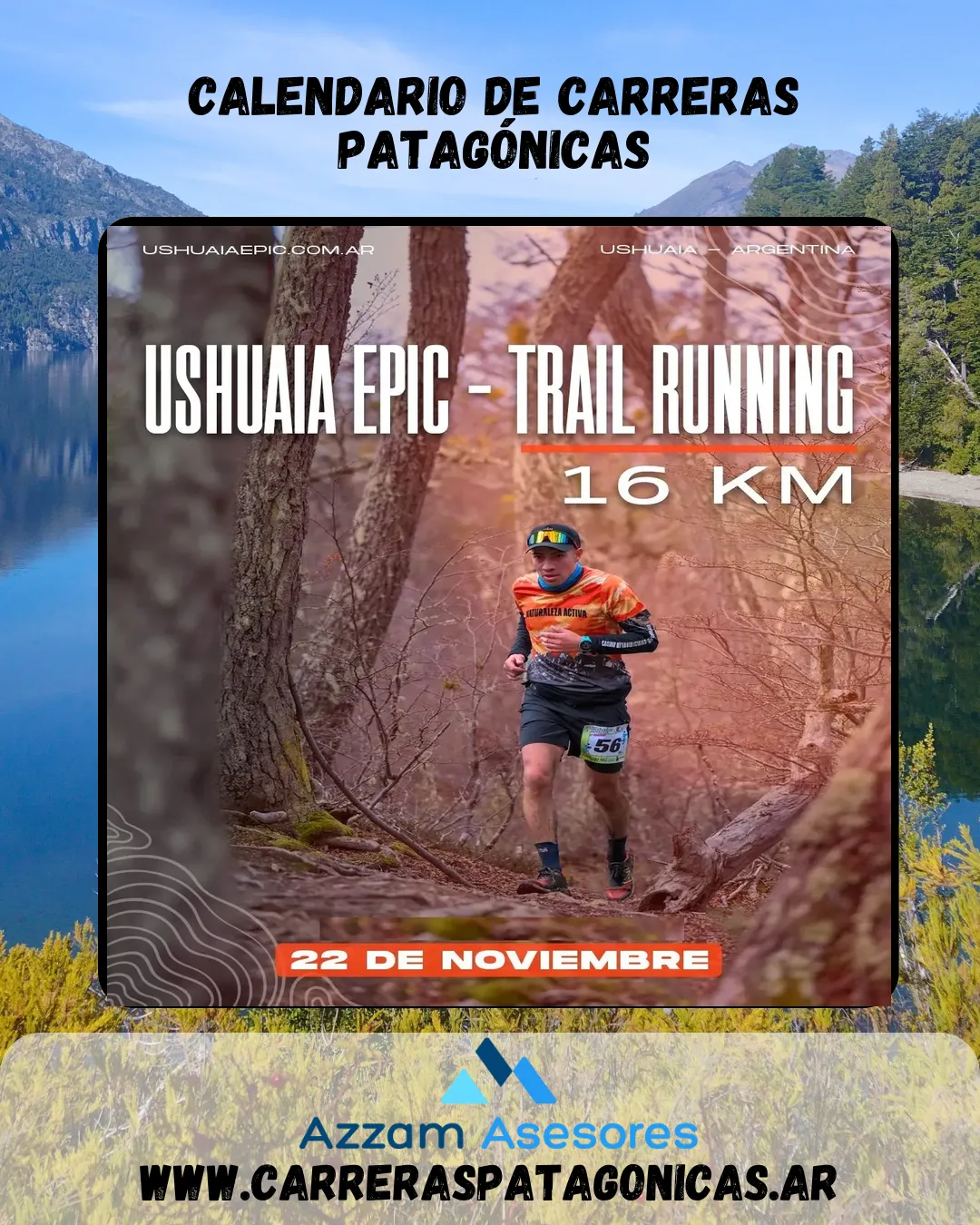 Flyer de Ushuaia Epic Trail Running 2025