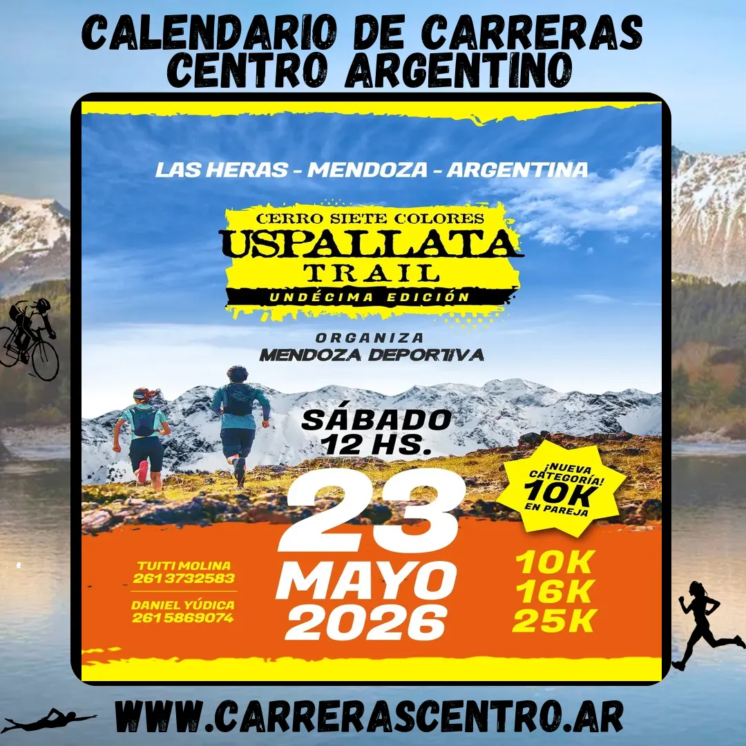 Flyer de Uspallata Trail Running 2026